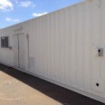 Modified self storage Shipping Container for Lab Perth