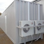 Air-con for Shipping container switch room Perth