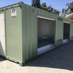 Modified Shipping Containers Perth - Lube Rooms with Roller Doors
