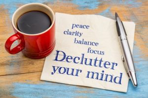 declutter with a cup of tea